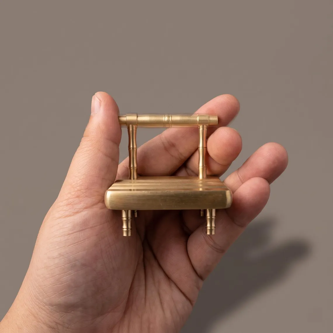 Mini Chair Shaped Metal Desktop Phone Holder