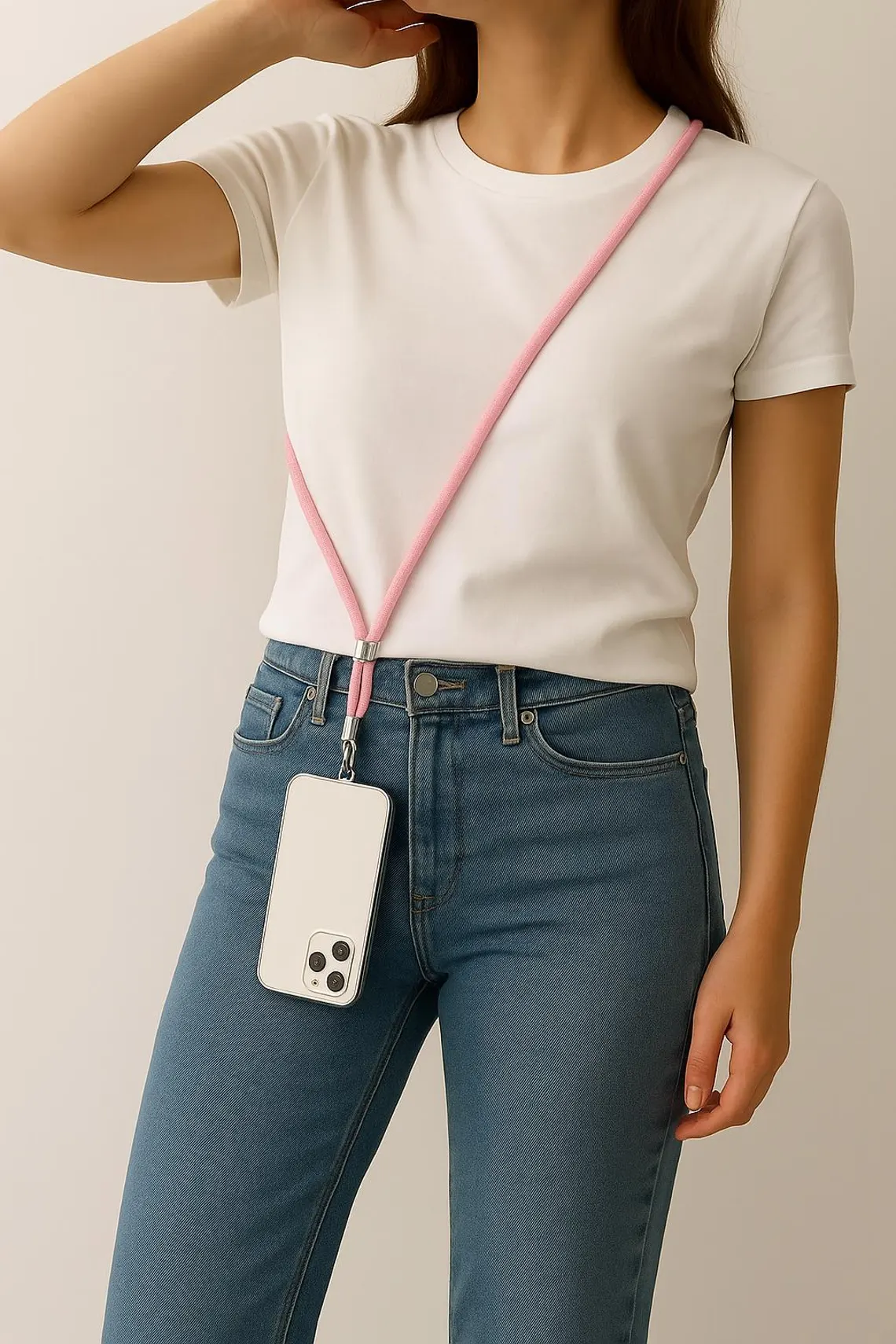 Adjustable Braided Nylon Crossbody Phone Lanyard