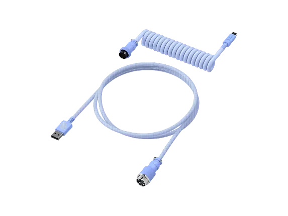 5-Pin Aviator Coiled USB-C to USB-A Keyboard Cable