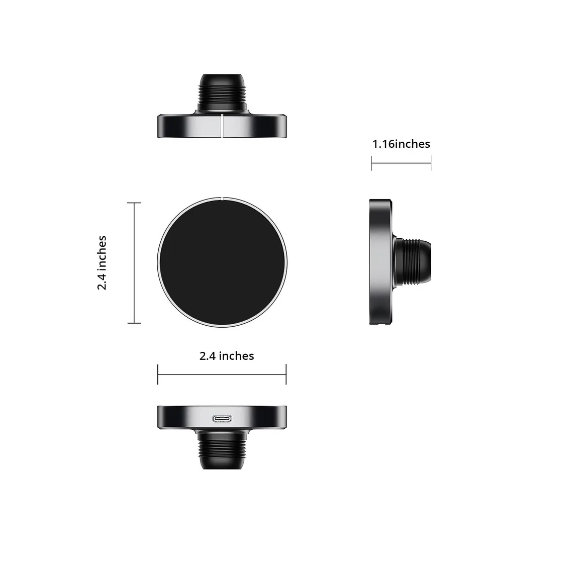 15W Magnetic Air Vent Wireless Car Charger Mount