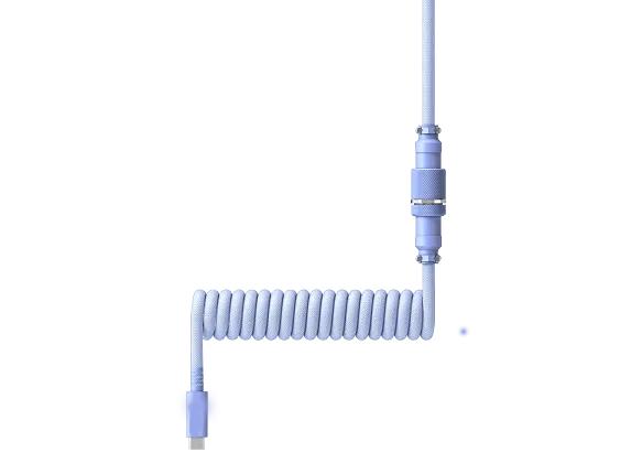 5-Pin Aviator Coiled USB-C to USB-A Keyboard Cable